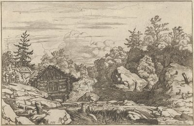 Las cabañas en la orilla, siglo XVII de Allart van Everdingen