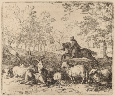 El caballo obligado a perseguir al ciervo, probablemente c. 1645-1656 de Allart van Everdingen
