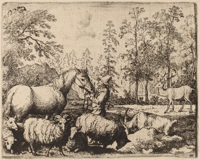 El caballo y el ciervo, probablemente c. 1645-1656 de Allart van Everdingen