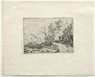 The Hut with the Rustic Fence de Allart van Everdingen