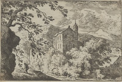 La gran casa con la torreta, siglo XVII de Allart van Everdingen