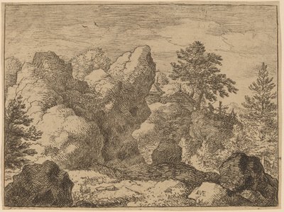La roca puntiaguda de Allart van Everdingen