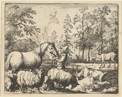La historia del caballo que quiere vengarse del ciervo, 1650-75 de Allart van Everdingen