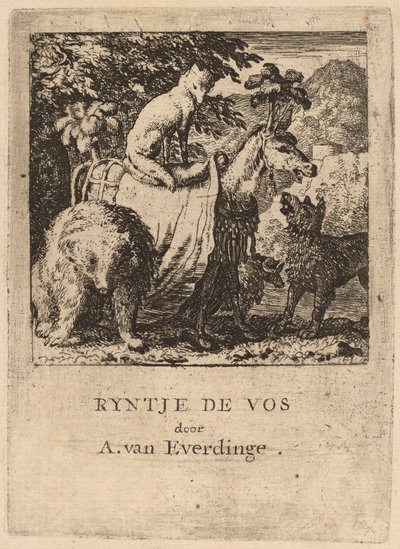 El triunfo de Reynard, probablemente c. 1645-1656 de Allart van Everdingen