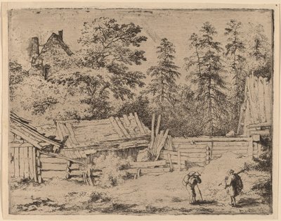 Tres cabañas de Allart van Everdingen