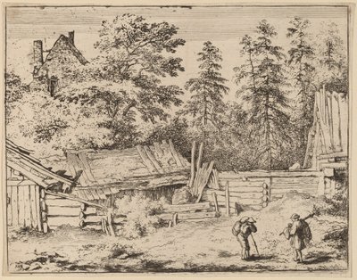 Tres cabañas de Allart van Everdingen