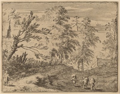 Tres porteros, probablemente c. 1645-1656 de Allart van Everdingen