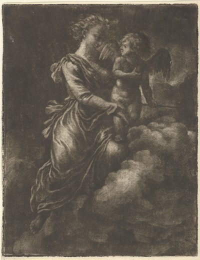 Venus y Cupido, siglo XVII de Allart van Everdingen