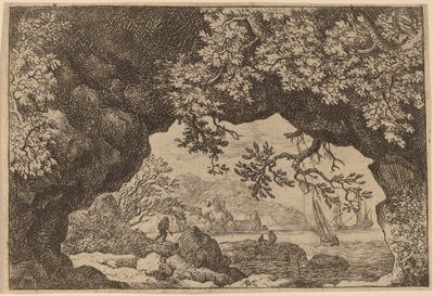 Vista a través de una Roca Perforada, probablemente c. 1645-1656 de Allart van Everdingen