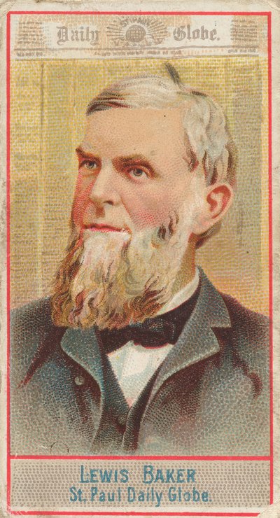 Lewis Baker, St. Paul Daily Globe, de la serie American Editors N1 para Allen & Ginte..., 1887 de Allen