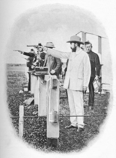 El Sr. Winans disparando en Bisley, c1903 de Allen Hastings Fry