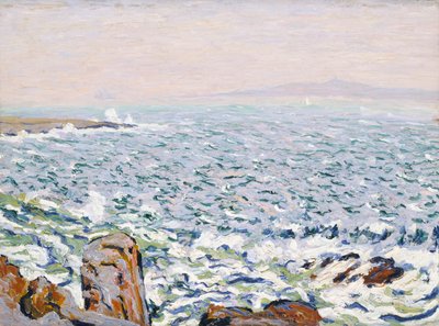 Olas rompiendo, Isla Cranberry, 1913 de Allen Tucker