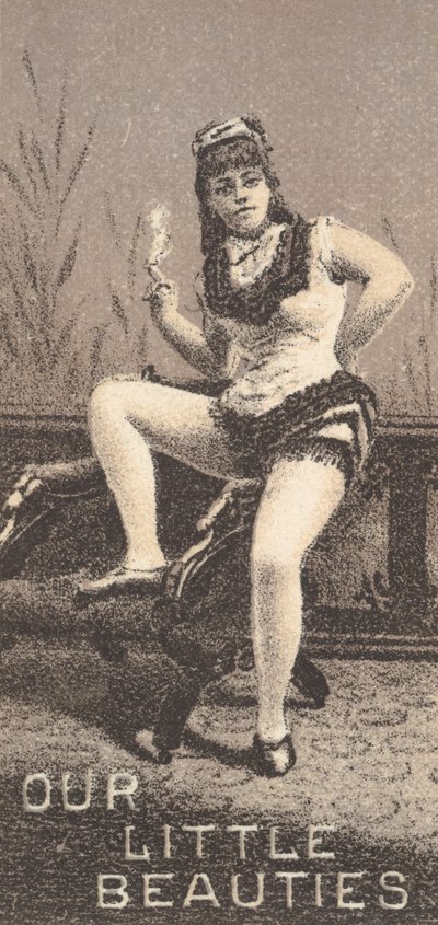 De la serie Actrices N57 promoviendo los cigarrillos Our Little Beauties para Allen & Ginte, 1890 de Allen and Ginter