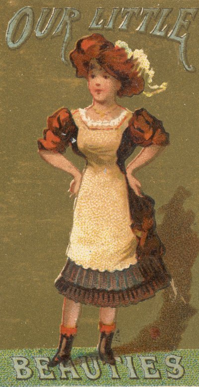 De la serie Niñas y Niños N58 promoviendo los cigarrillos Our Little Beauties, 1887 de Allen and Ginter
