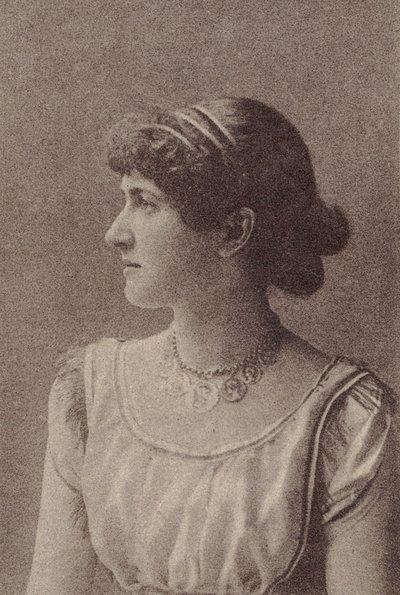 Kitty Welch, de la serie Actrices N67 promoviendo Virginia Brights Cigarettes, ca. 1888 de Allen and Ginter