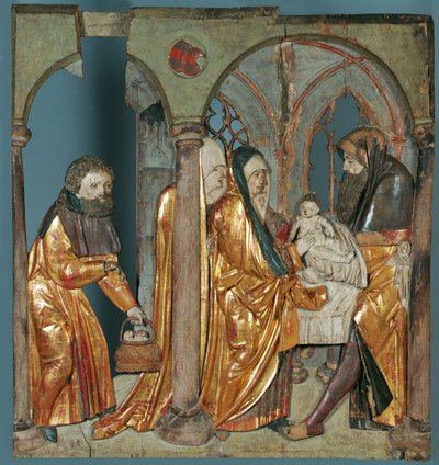Presentación de Jesús en el Templo de Allgäuer Bildschnitzer (Umkreis Jörg Lederer)