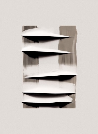 Plegues abstractos en capas de Alma