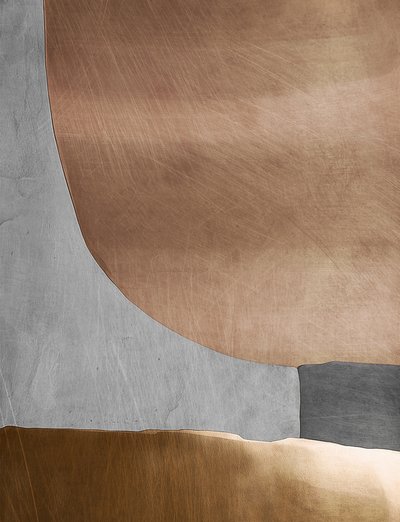 Formas de cobre cepillado de Alma