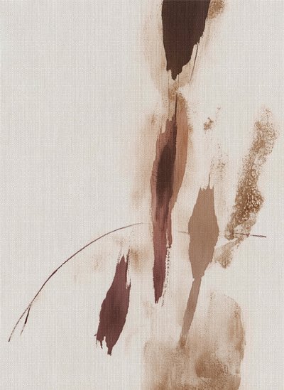 Trazos abstractos de tonos terrosos de Alma