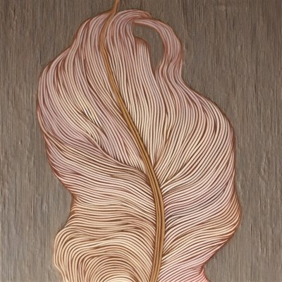 Líneas fluidas de plumas de Alma