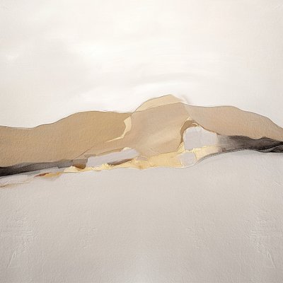 Paisaje abstracto dorado de Alma