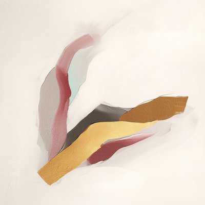 Abstracto moderno en tonos dorados fluidos de Alma