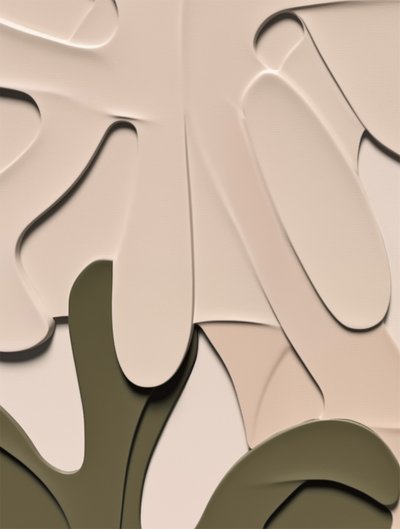 Formas orgánicas en capas de Alma