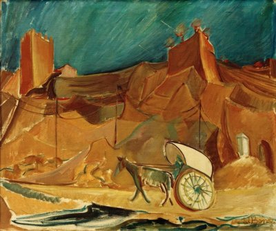 Paisaje español con carruaje de Alma Del Banco