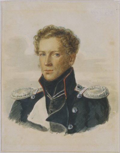 Sergey Lanskoy 1789-1832, Oficial de la Guardia de Caballería, 1829 de Alois Gustav Rockstuhl