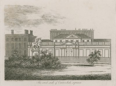 El lado oeste de Cavendish Square, Londres de Alois Schonn