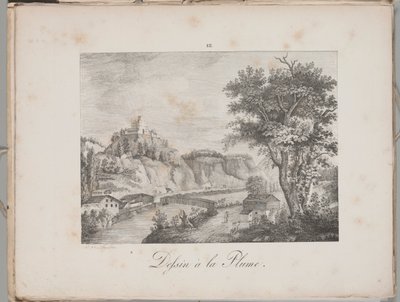 Arte de la litografía: Landeck in Tirol, Lámina III de Alois Senefelder