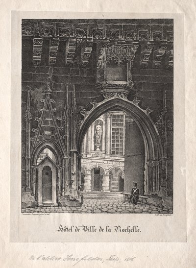 Hotel de Ville de la Rochelle, Francia de Alois Senefelder