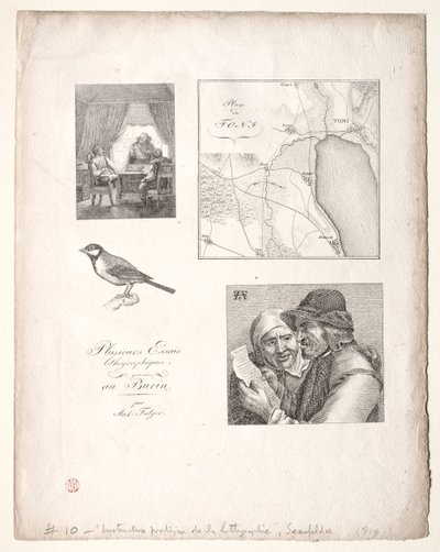 El arte de la litografía: Cuatro temas después de Falger de Alois Senefelder