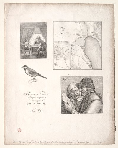 El arte de la litografía: Cuatro temas después de Falger de Alois Senefelder