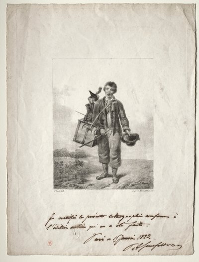 Organ-Grinder Boy de Alois Senefelder