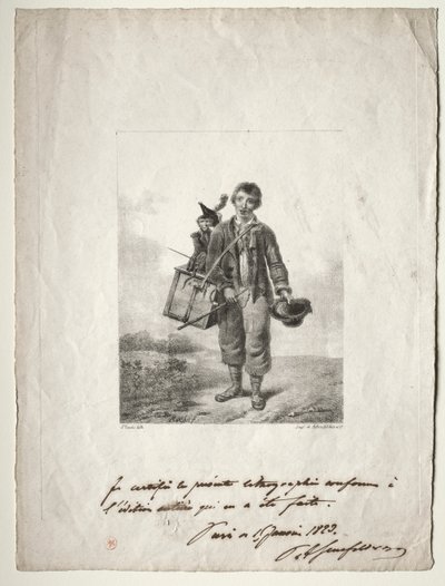 Niño organillero de Alois Senefelder