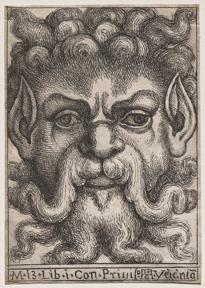 Máscaras grotescas: Máscara 13, Libro I de Aloisio Giovannoli