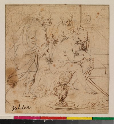 Susana y los ancianos (anverso) de Alonso (follower of) Cano