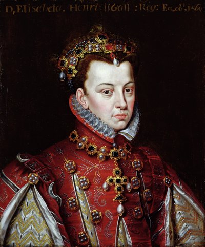 Retrato de Isabel de Valois (1545-68) Reina de España de Alonso (studio of) Sanchez Coello