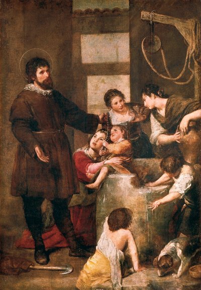 San Isidoro de Sevilla y el milagro del pozo de Alonso Cano
