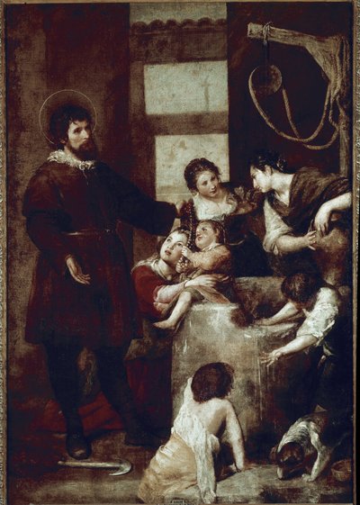 San Isidro el labrador y el milagro del pozo de Alonso Cano