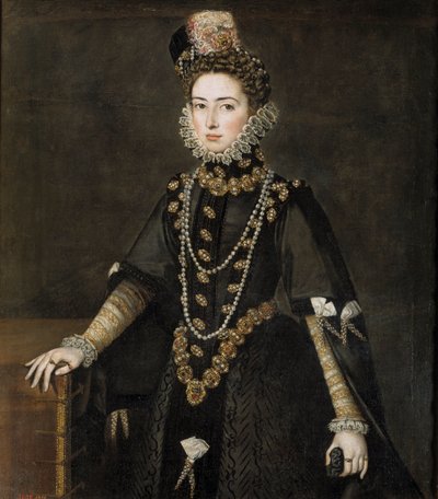 Retrato de la Infanta Catalina Micaela de España de Alonso Sánchez Coello