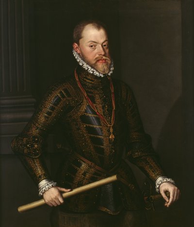 Felipe II de España (1527-98) c.1570 (óleo sobre lienzo) de Alonso Sánchez Coello