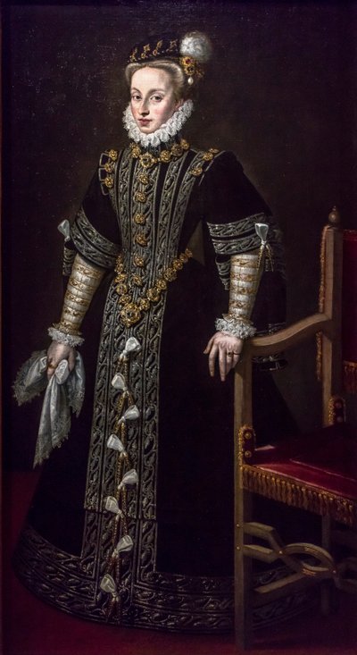 Retrato de Ana de Austria de Alonso Sanchez Coello