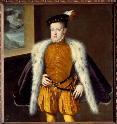 Retrato del Príncipe Don Carlos (1545-1568) hijo de Felipe II de Alonso Sánchez Coello