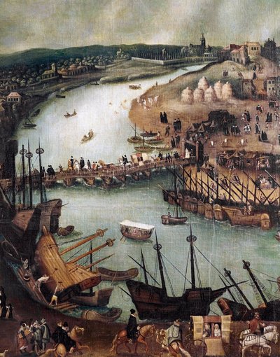 La ciudad de Sevilla (detalle) de Alonso Sánchez Coello