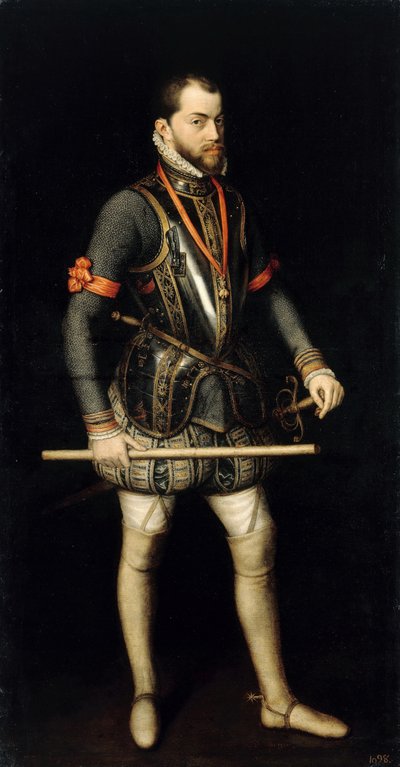 Retrato de Felipe II 1527-1598, Rey de España y Portugal de Alonso Sánchez Coello