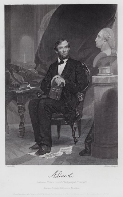 Abraham Lincoln (grabado) de Alonzo (after) Chappel