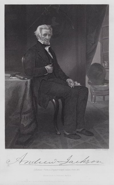 Andrew Jackson (grabado) de Alonzo (after) Chappel