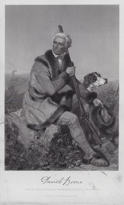 Daniel Boone (grabado) de Alonzo (after) Chappel